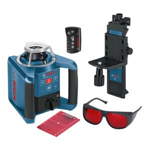 Bosch GRL 300HV Professional + LR1 + WM4 + RC1 – Rotary Laser Set